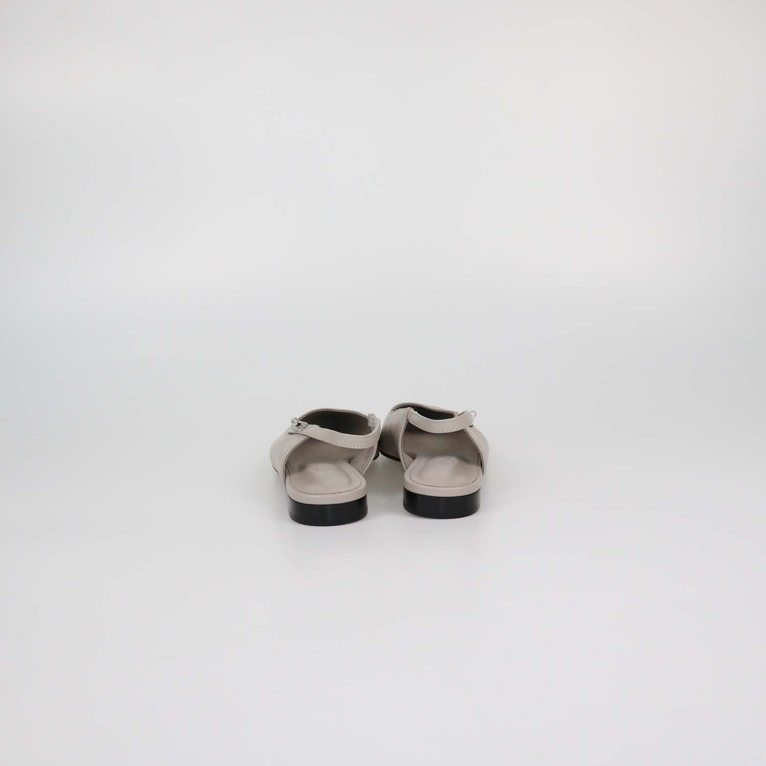 Hermes Beige Nomade Leather Lovely Slingback Pumps