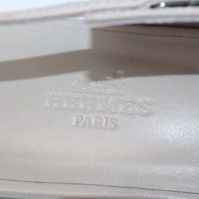 Hermes Beige Nomade Leather Lovely Slingback Pumps