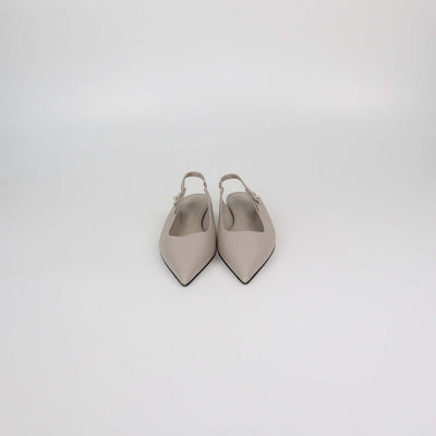 Hermes Beige Nomade Leather Lovely Slingback Pumps