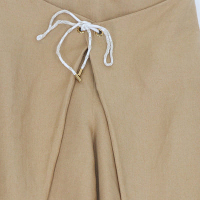 Loro Piana Beige Linen Marylen Antigua Tapered Trousers