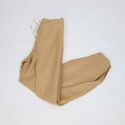 Loro Piana Beige Linen Marylen Antigua Tapered Trousers