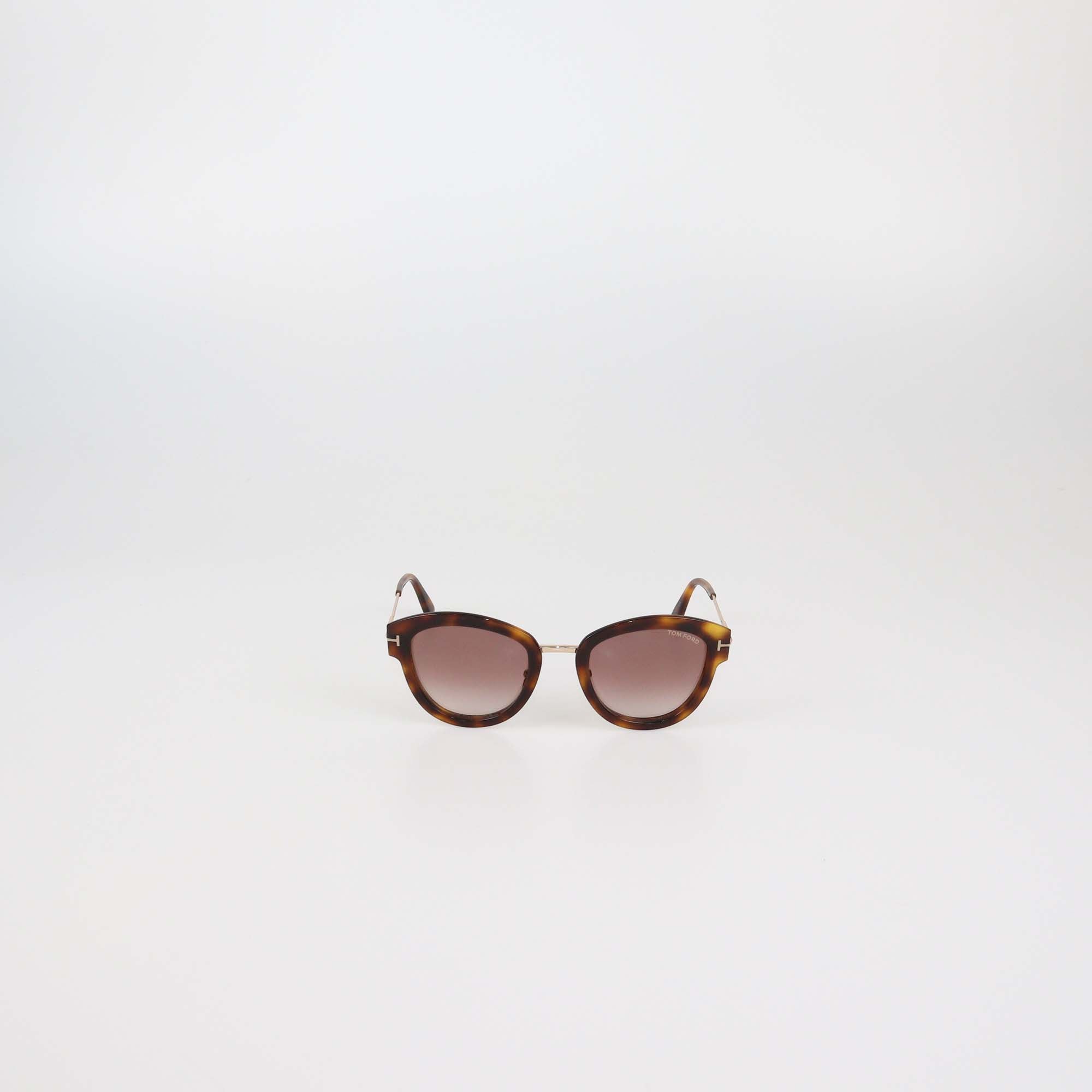 Tom Ford Brown Tortoise Gradient Mia-02 Sunglasses