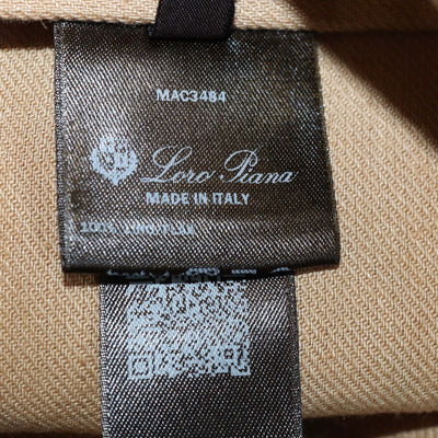 Loro Piana Beige Linen Marylen Antigua Tapered Trousers