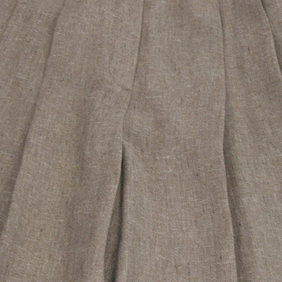 Loro Piana Brown Linen Kurt Sartorial Wide Leg Trouser