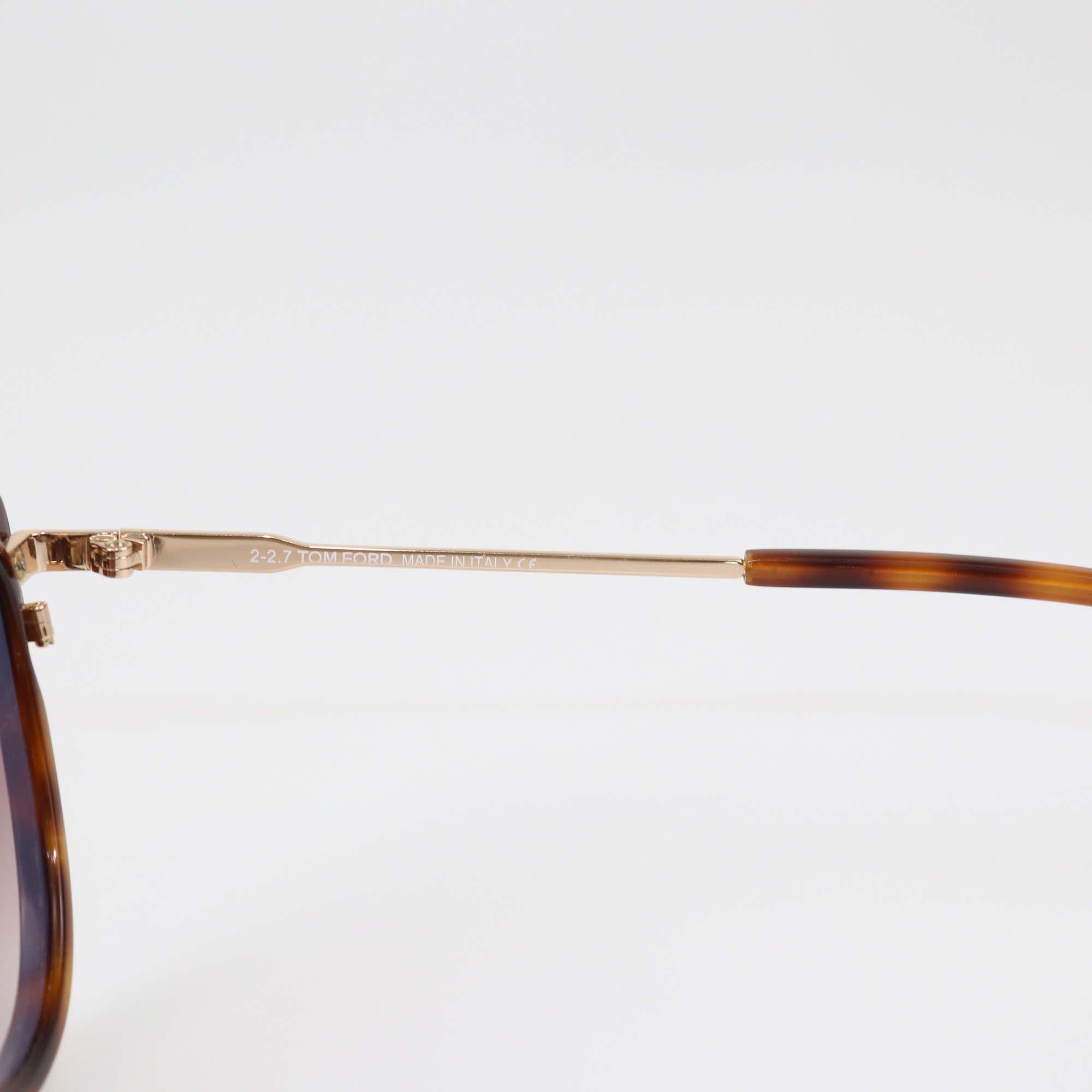 Tom Ford Brown Tortoise Gradient Mia-02 Sunglasses
