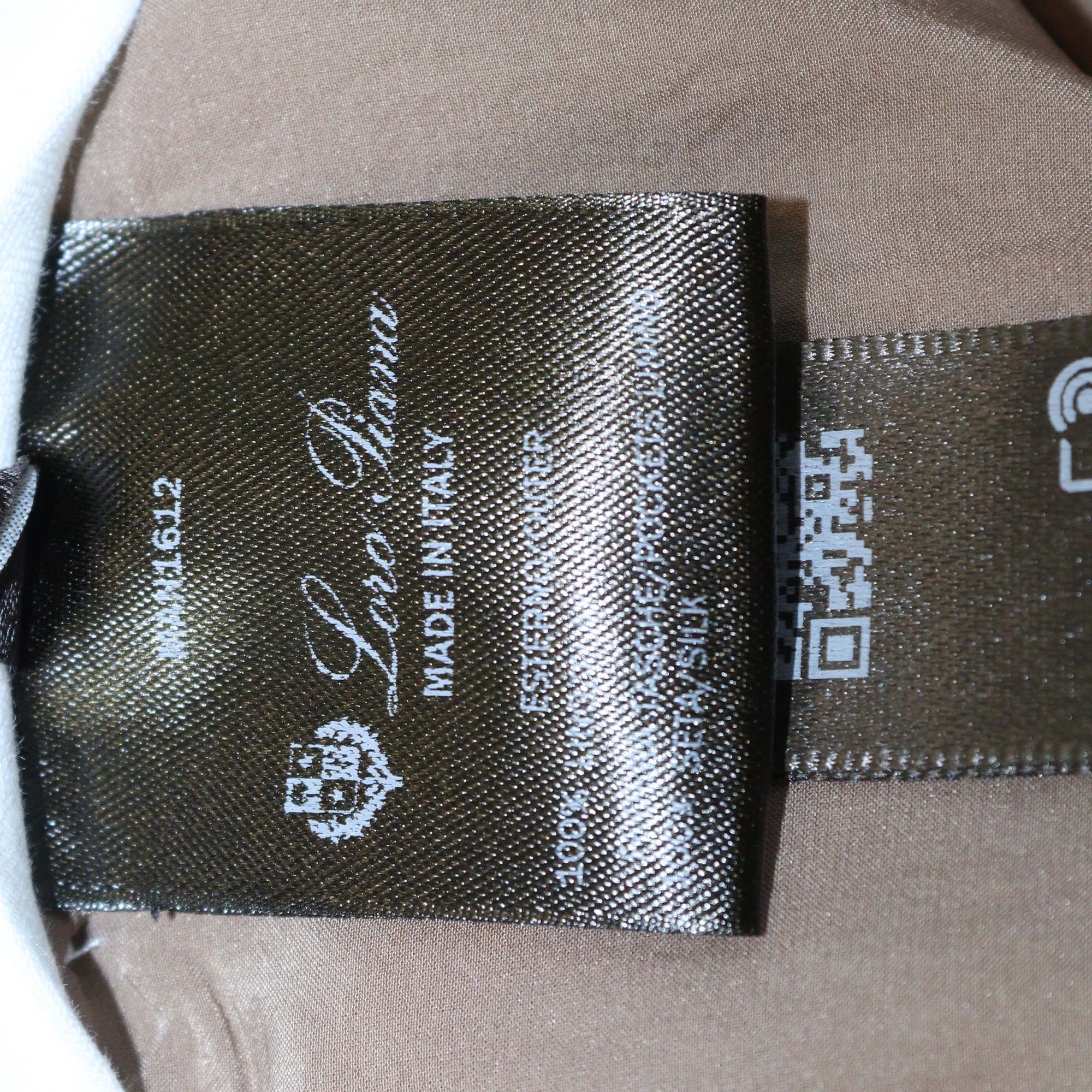 Loro Piana Brown Linen Kurt Sartorial Wide Leg Trouser