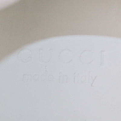 Gucci White/Blue Leather GG Web Chunky Sneakers