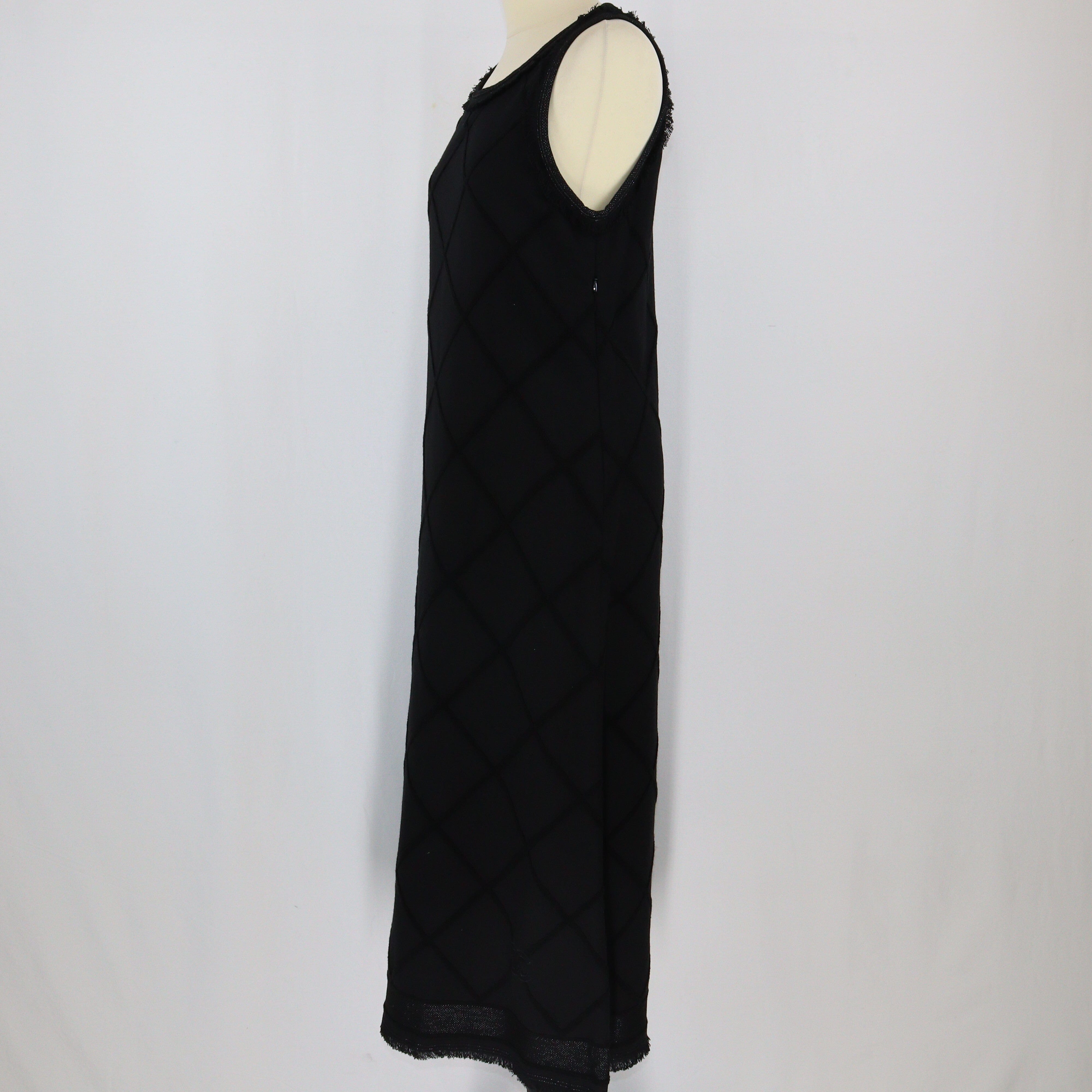 Black Sleeveless Maxi Dress Clothings Chanel 