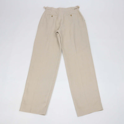 Loro Piana Sunlit Cream Linen Malik Trouser