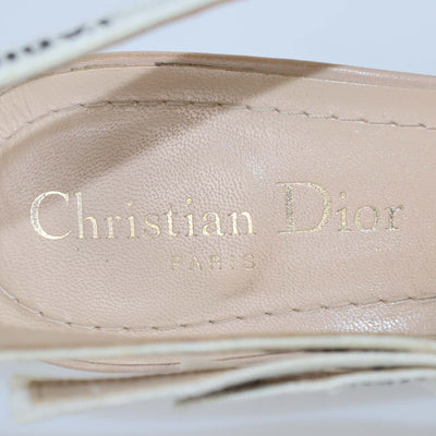 Christian Dior Beige Technical Fabric J'Adior Slingback Pumps