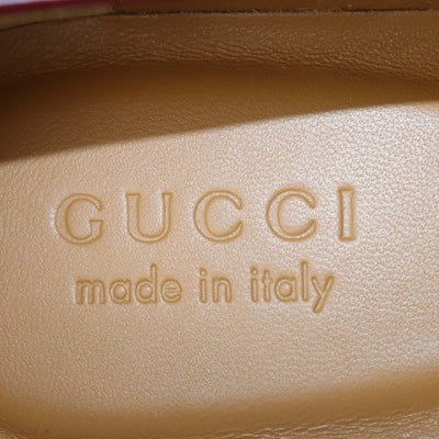 Gucci Burgundy Leather Horsebit Loafers