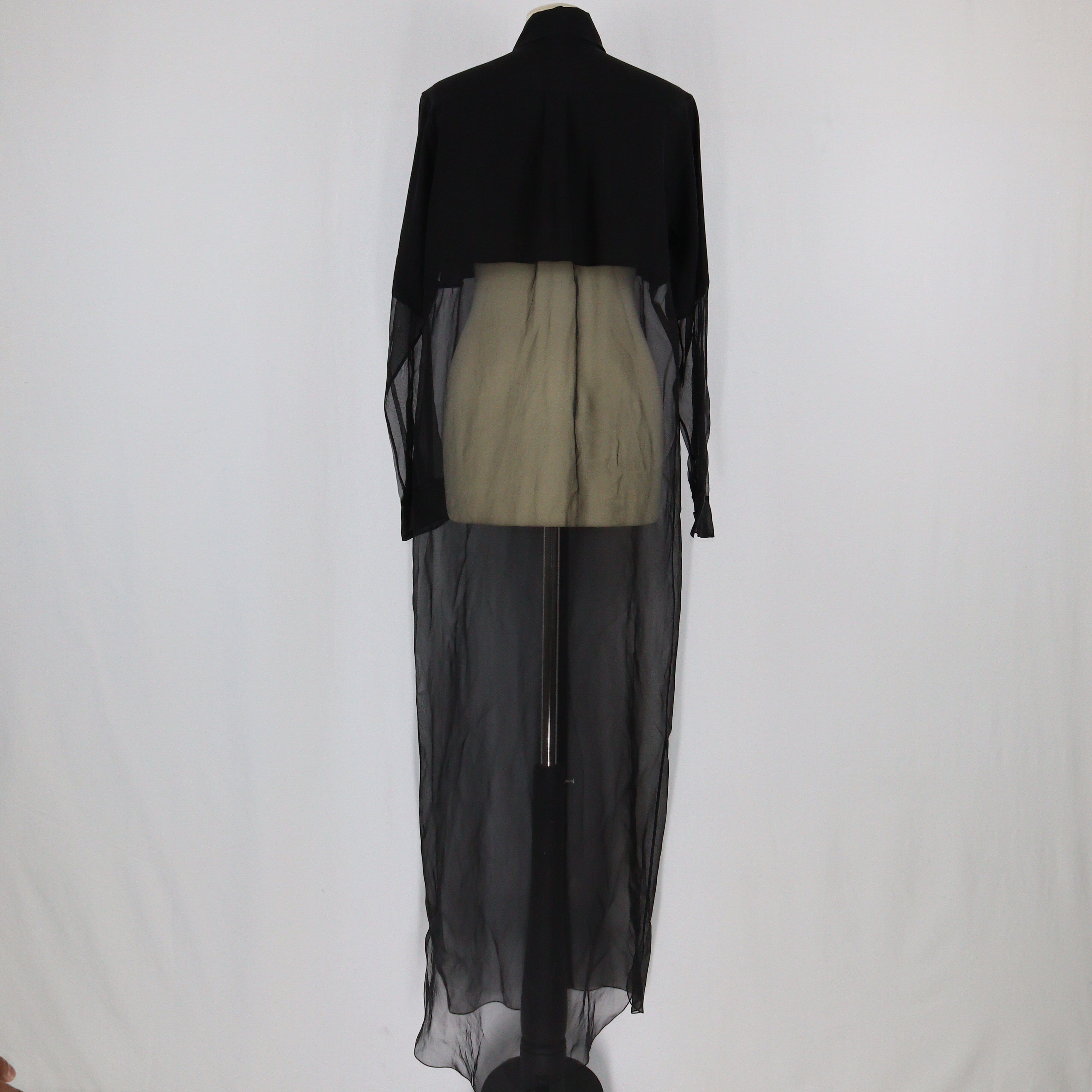 Black Pocket Detail Longsleeve Maxi Dress Clothings Hermes 