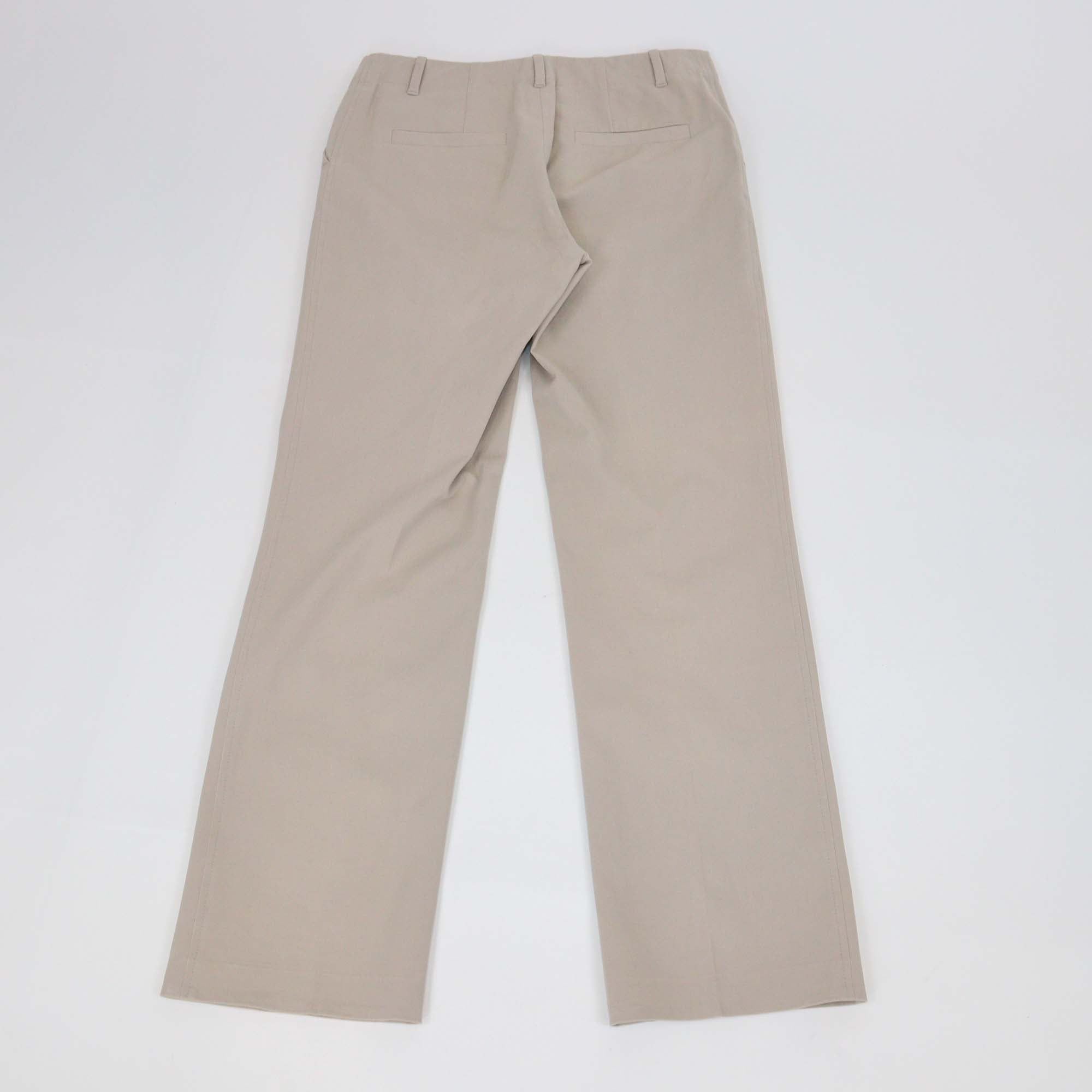 Loro Piana Beige Cotton Straight Leg Pants