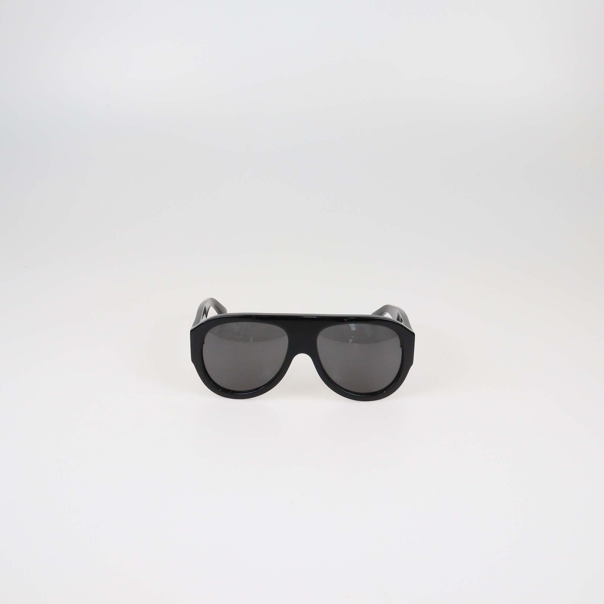 Gucci Black Aviator Sunglasses Womens Gucci 