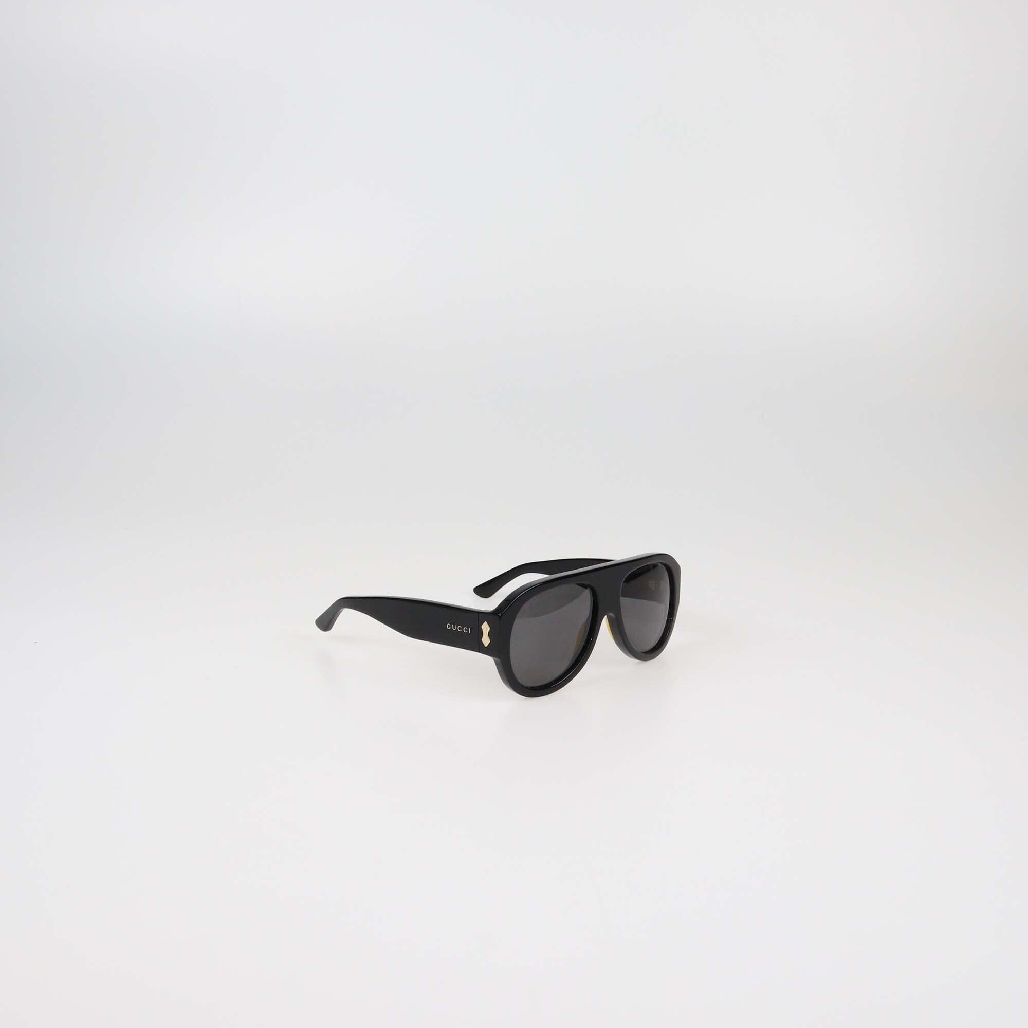 Gucci Black Aviator Sunglasses Womens Gucci 