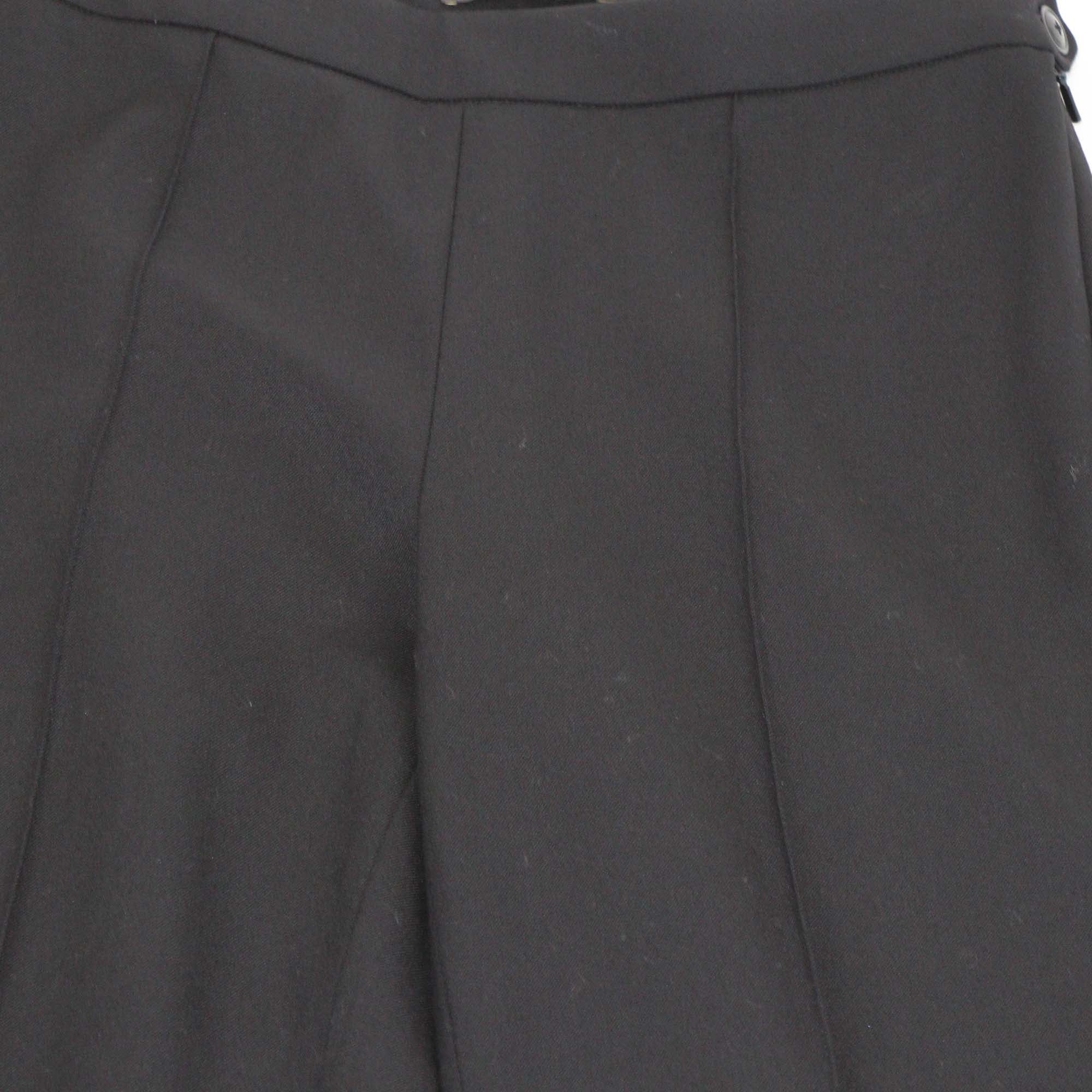 Loro Piana Black Wool Knitted Trouser