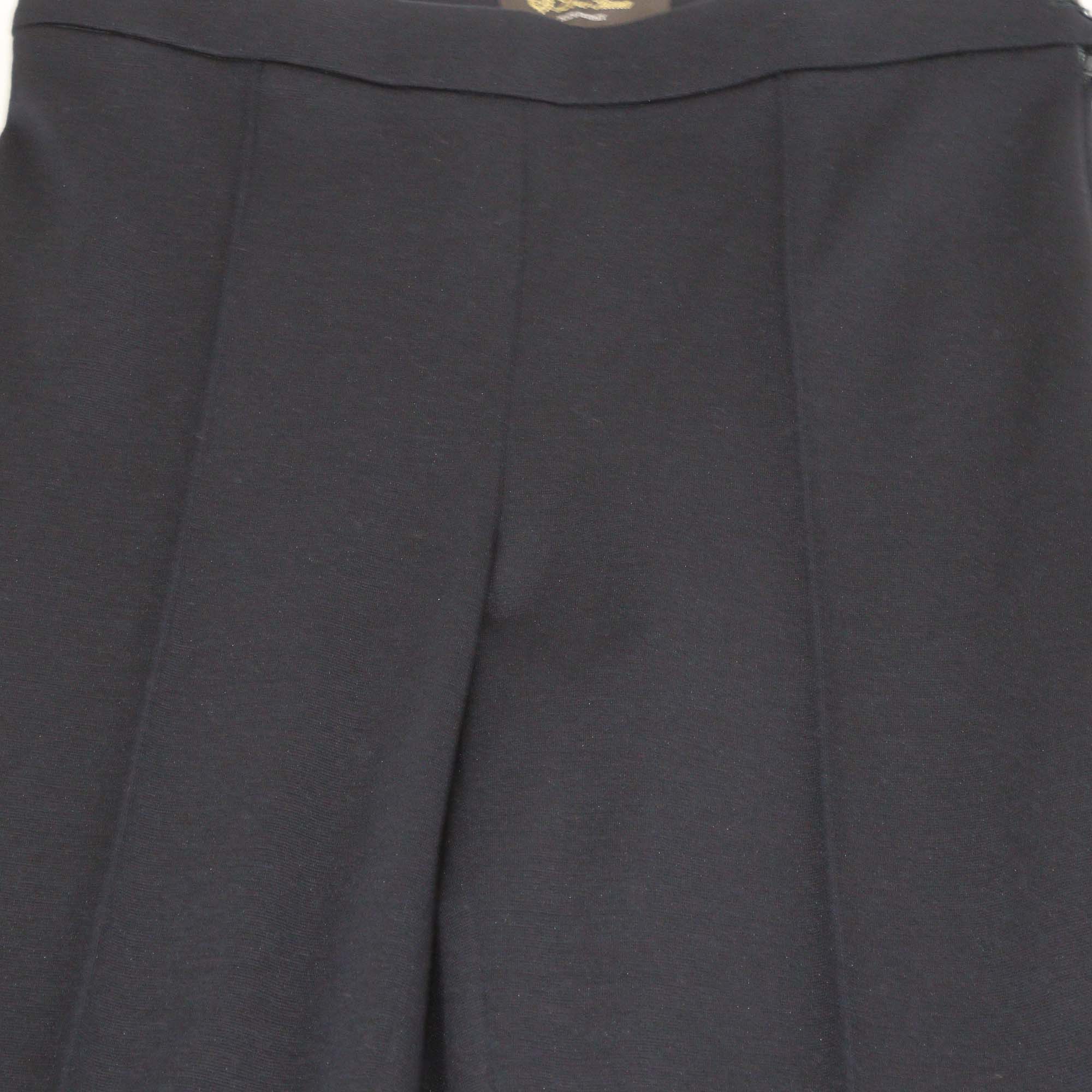 Loro Piana Navy Blue Wool Knitted Trouser