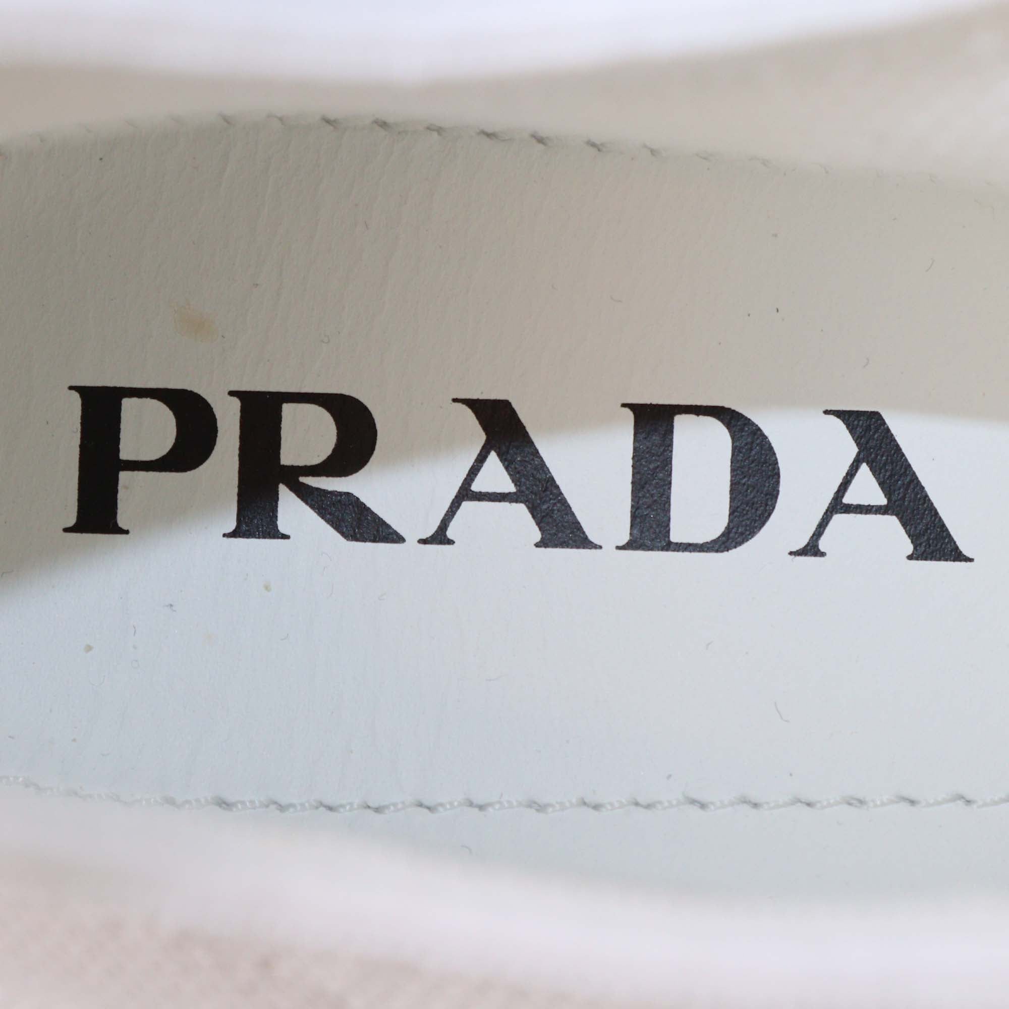 Prada White Knit Fabric Sock Sneakers