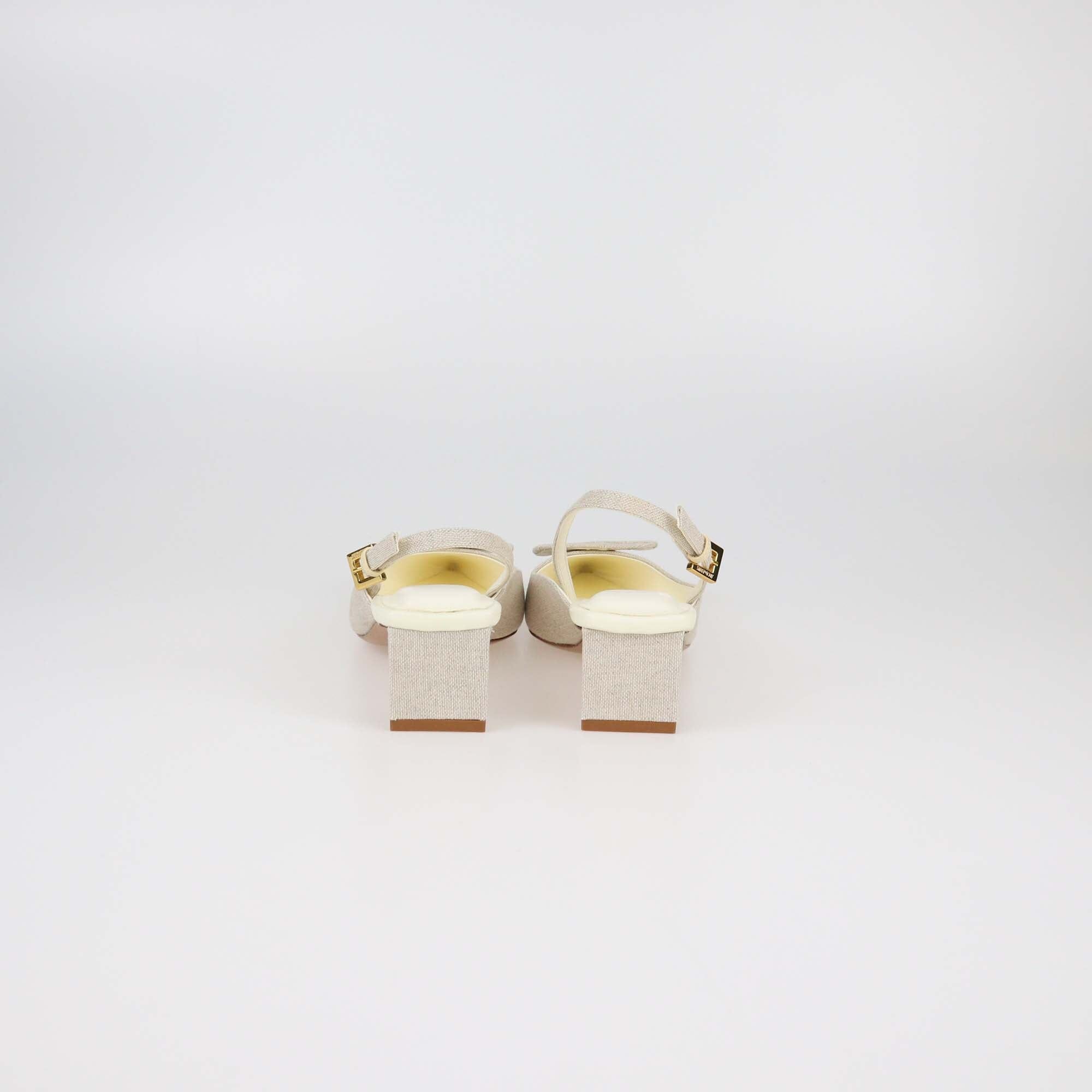 Jacquemus Light Beige The Low Duelo Slingback Pumps Womens Jacquemus 