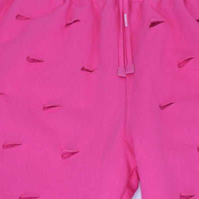 Nike x Jacquemus Pink Cotton Cut Out Swoosh Sweat Pants