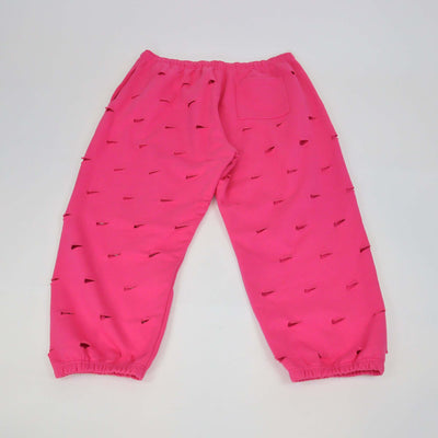 Nike x Jacquemus Pink Cotton Cut Out Swoosh Sweat Pants