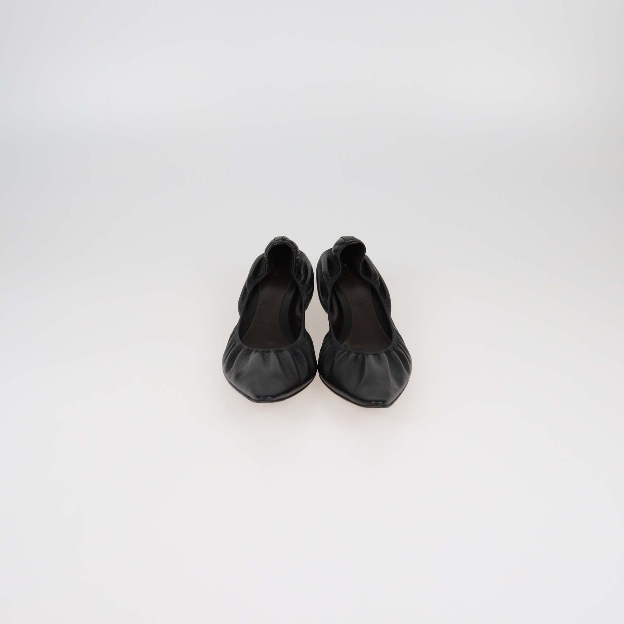 The Row Black Liisa Kitten Pumps Womens The Row 