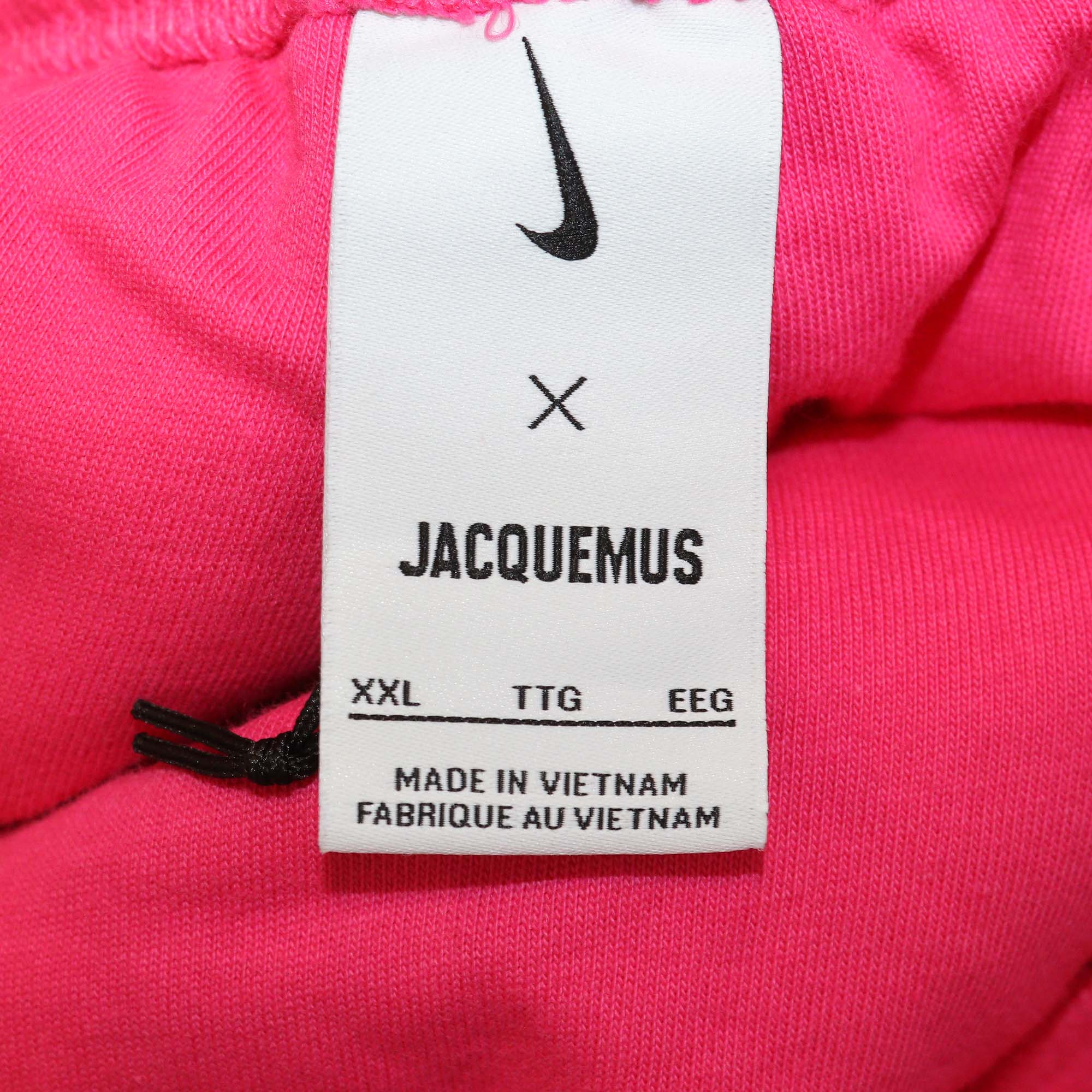 Nike x Jacquemus Pink Cotton Cut Out Swoosh Sweat Pants