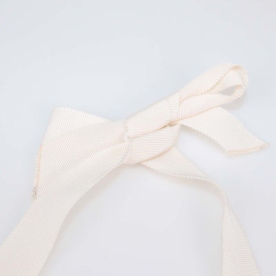 Biyan Off-White Embroidered Sequin and Crystal Embellished Tie Necklace