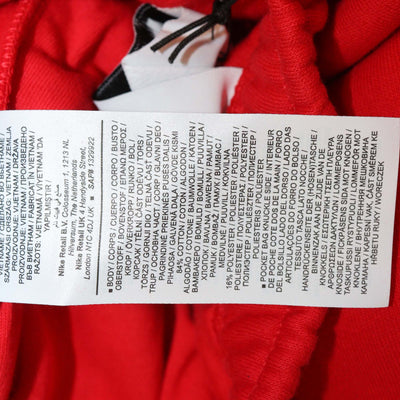 Nike x Jacquemus Red Cotton Cut Out Swoosh Sweat T-Shirt & Pants Set