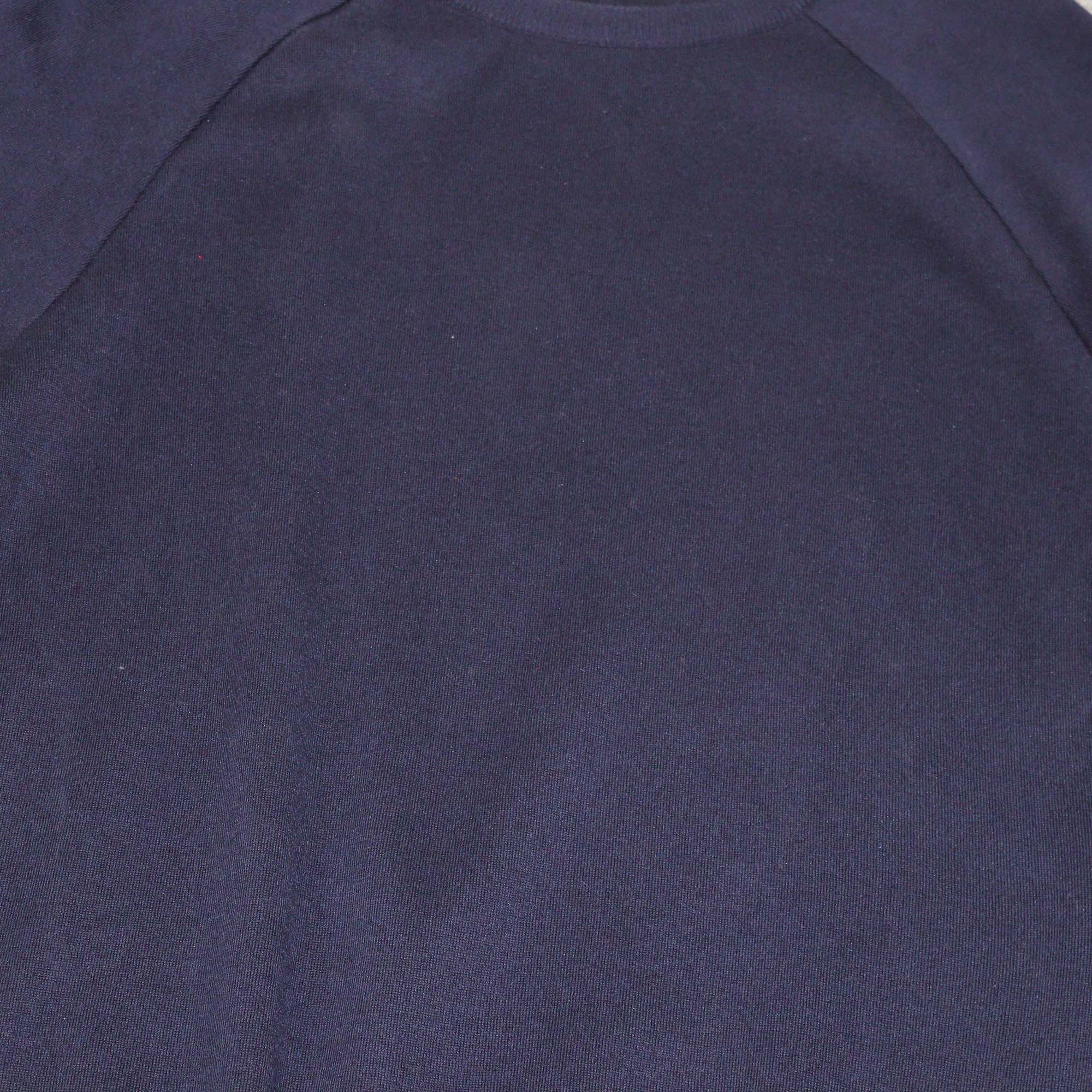 Olivia von Halle Navy Blue Silk Cashmere Blend Sweater & Track Pants Set