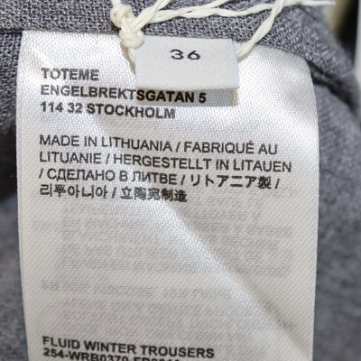 Toteme Mid Grey Viscose Classic Fluid Shirt & Pants Set