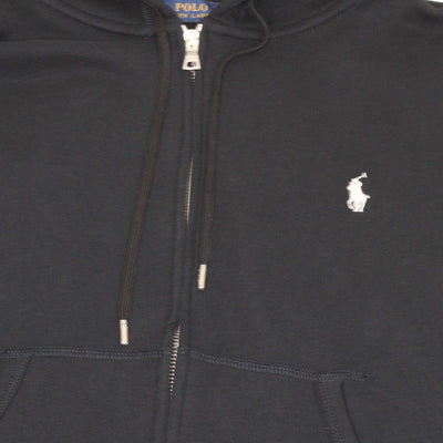 Ralph Lauren Black Cotton Logo Embroidered Full-Zip Hoodie & Track Pants Set