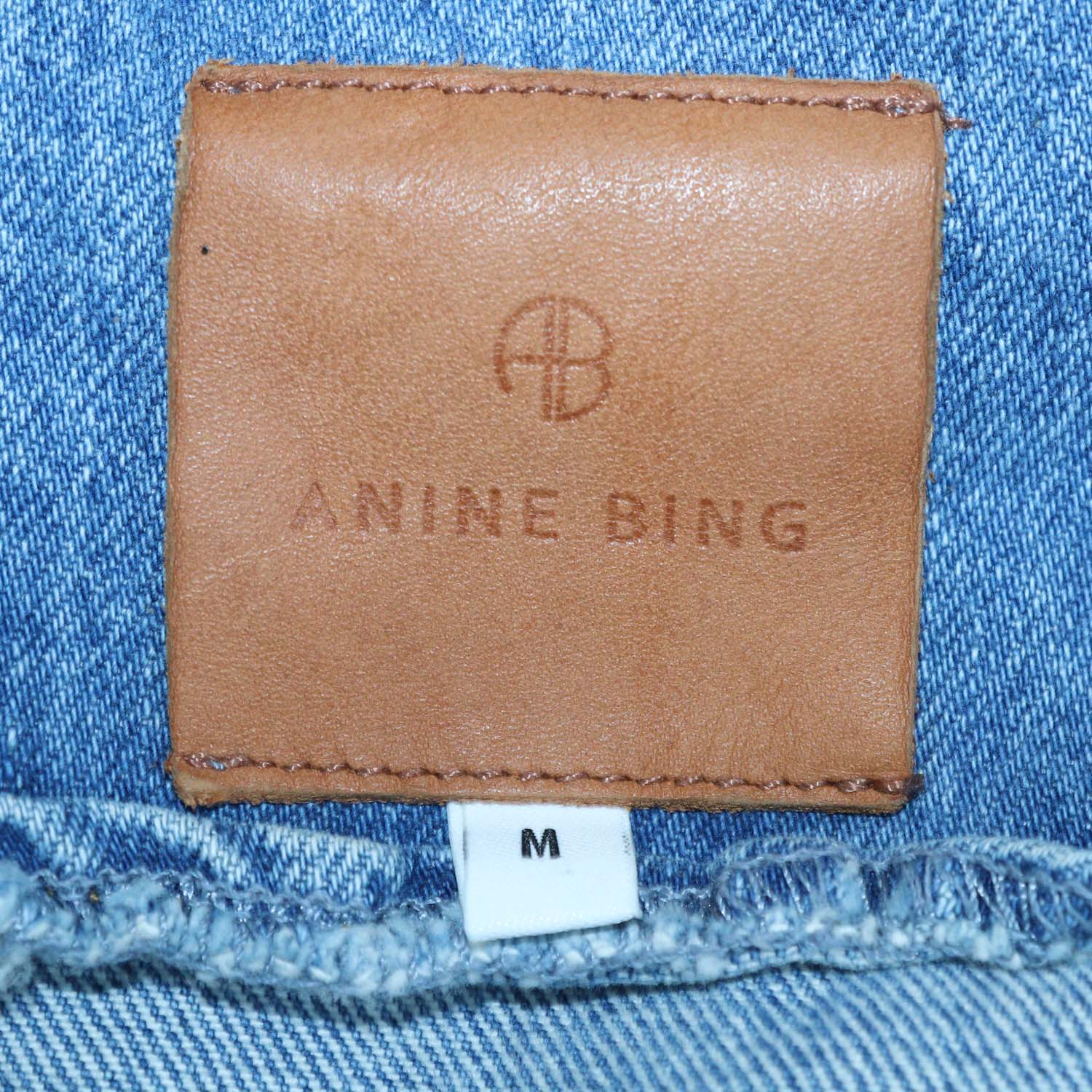 Anine Bing Blue Denim Janet Jacket