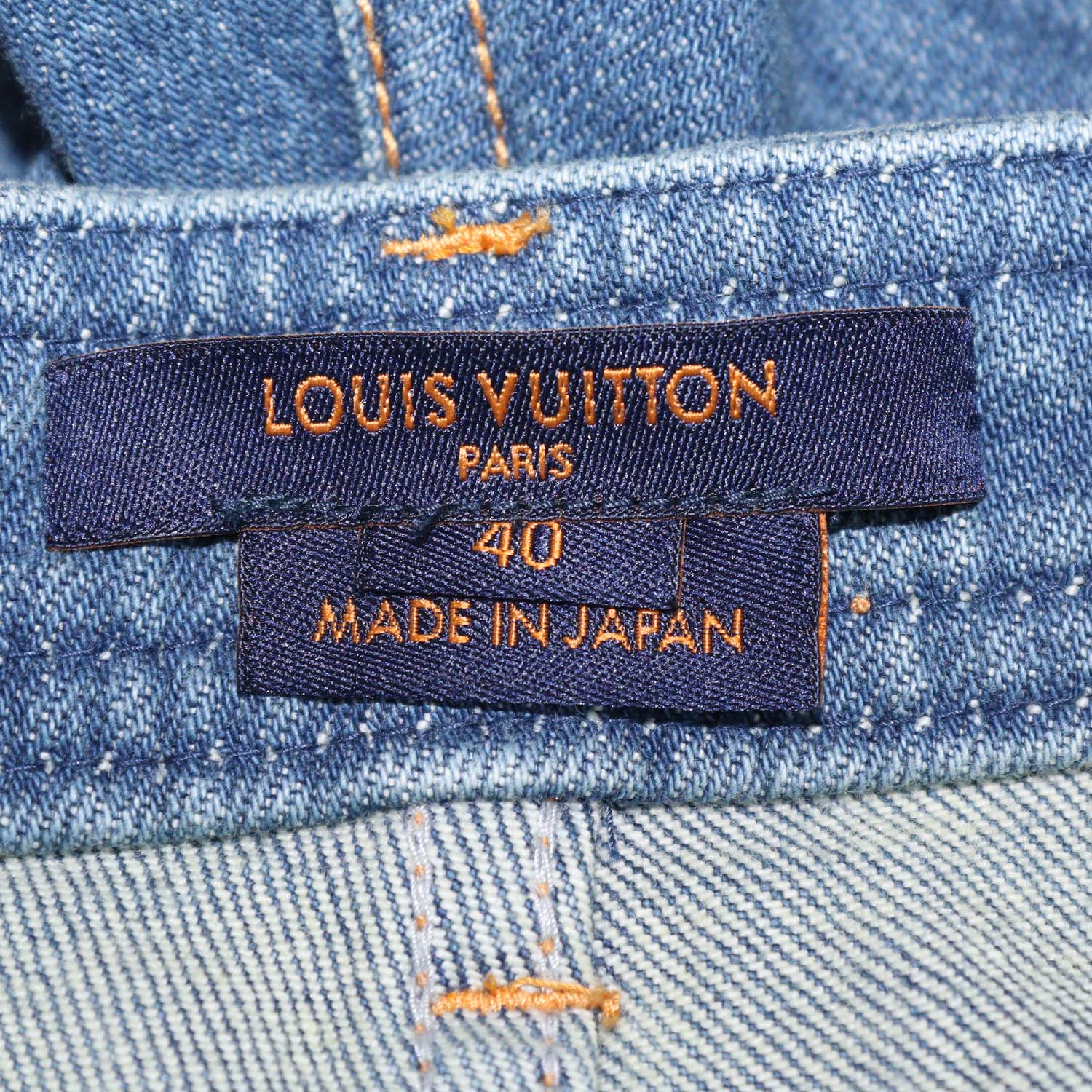 Louis Vuitton Blue Denim Mini Short