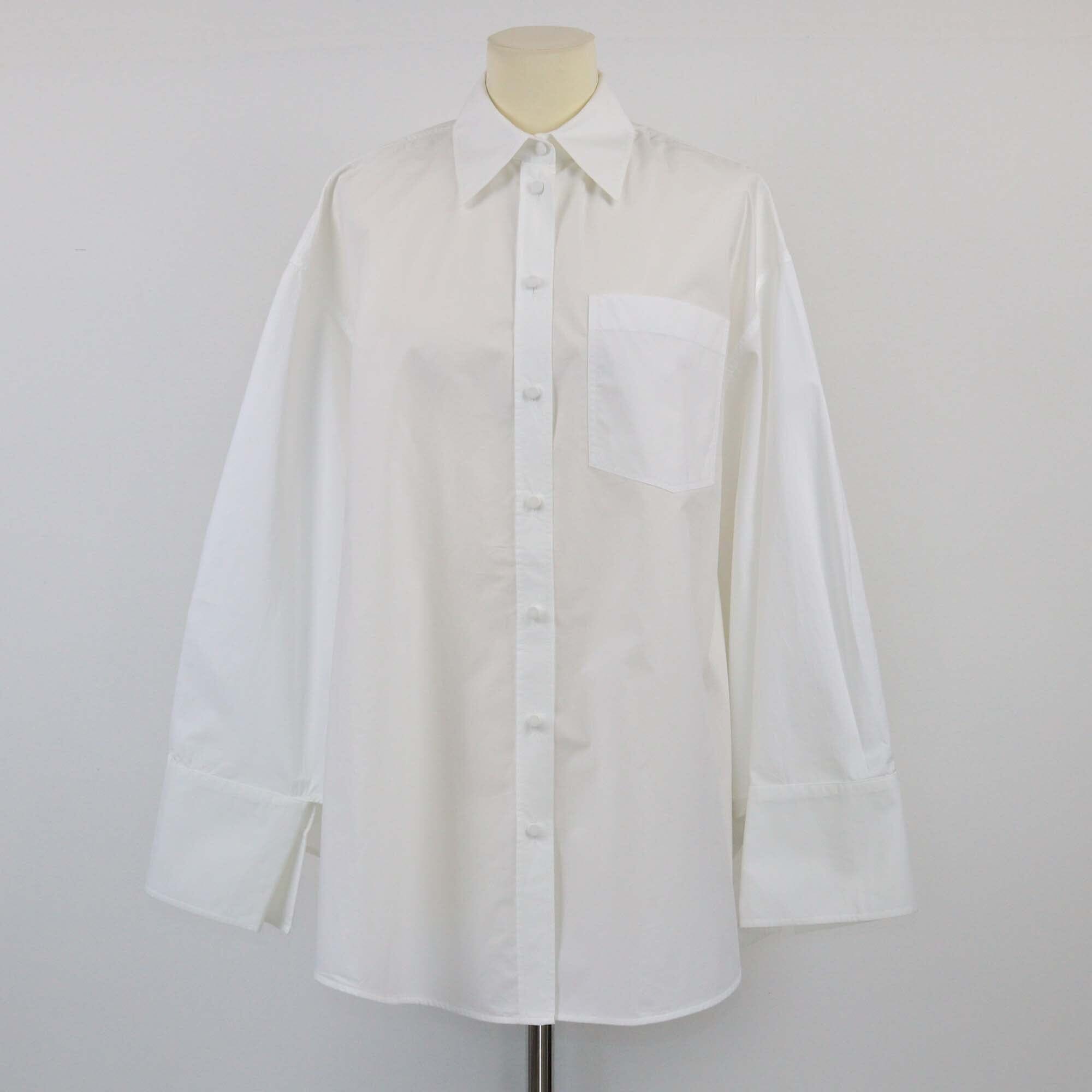 Valentino White Sartorial Poplin Longsleeve Shirt Womens Valentino 