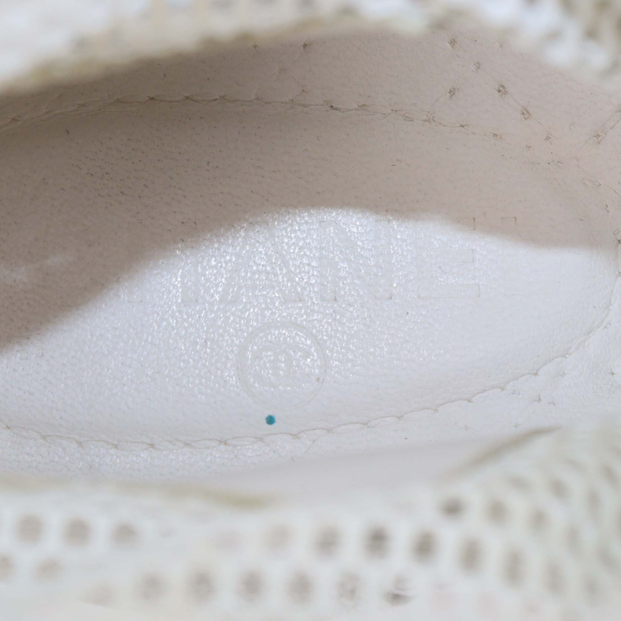 Chanel Beige/White Suede and Mesh High Top Sneakers