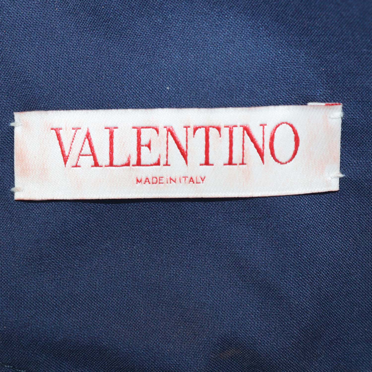Valentino Blue Denim V Logo Drawstring Chambray Mini Short