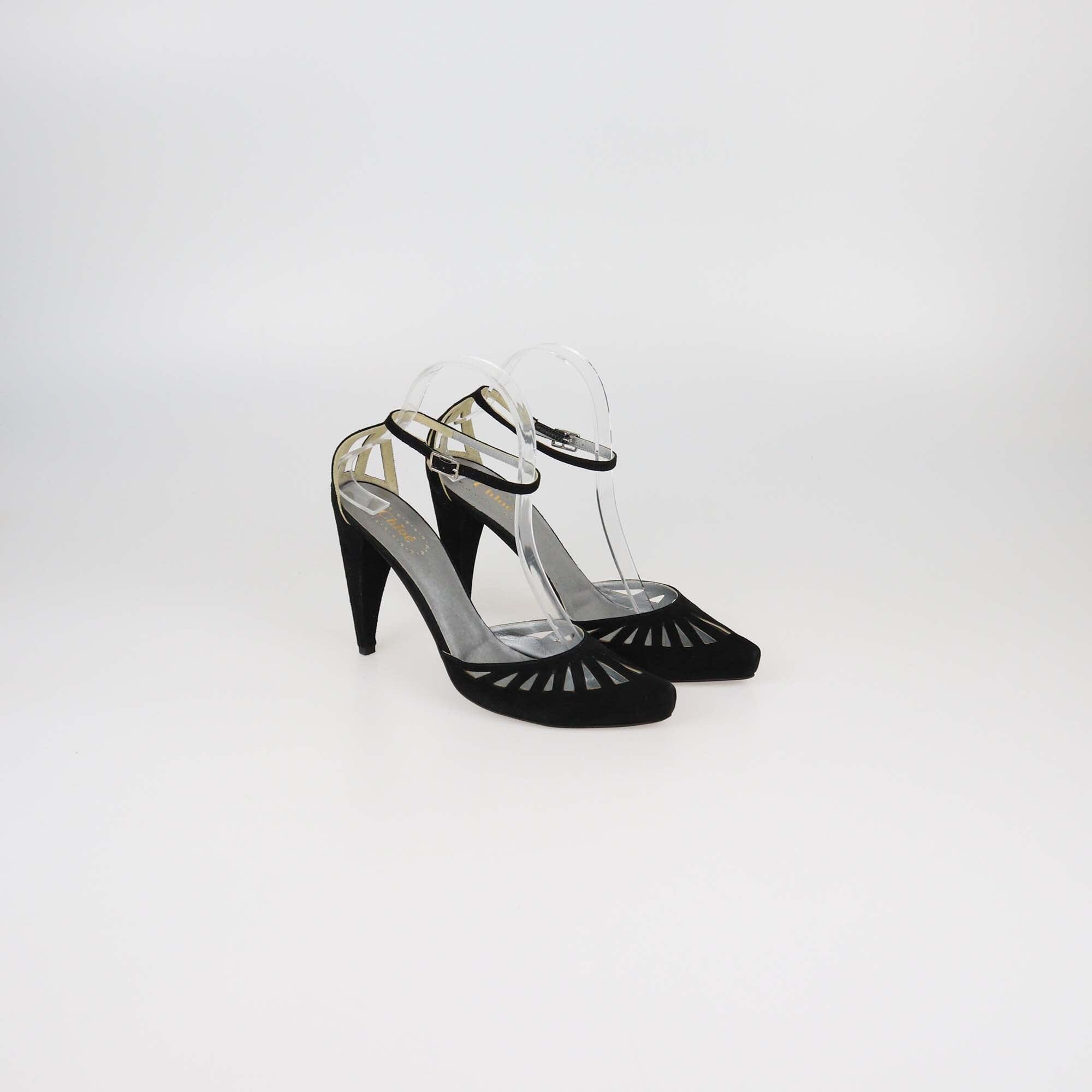 Chloe Black Cutout Slingback Pumps Womens Chloe 