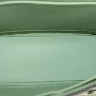 Hermes Vert Criquet Chevre Mysore Leather Geta Bag