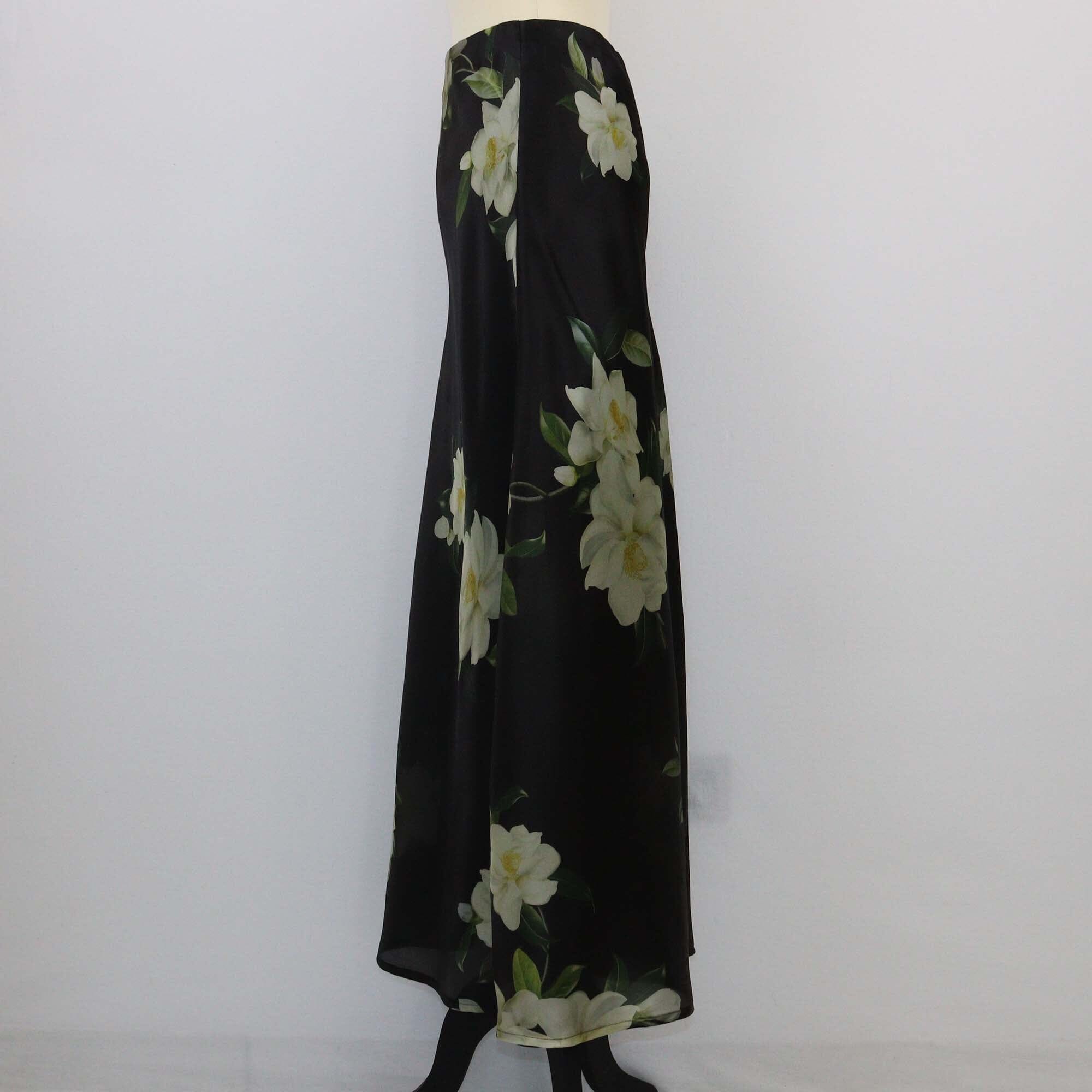 Zimmermann Black Harmony Floral Flared Maxi Skirt Womens Zimmermann 