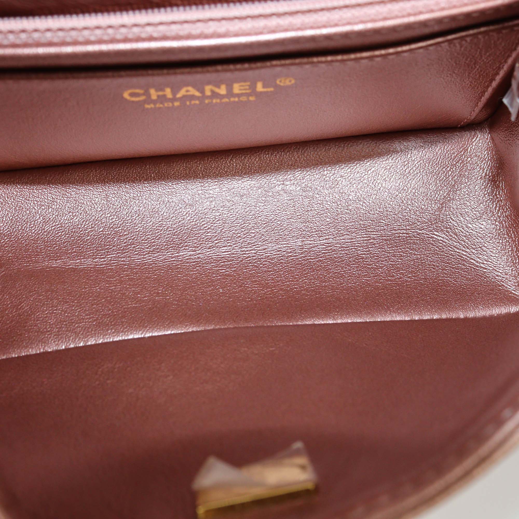 Chanel Rose Gold Quilted Leather Mini 2.55 Flap Bag