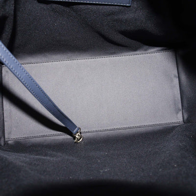 Chanel Dark Blue Quilted Denim Medium Chanel 25 Bag