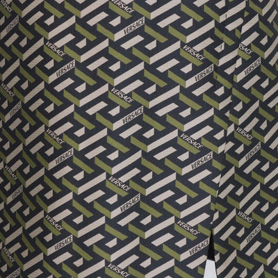 Versace Multicolor Polyester Jacquard Le Greca Mini Skirt