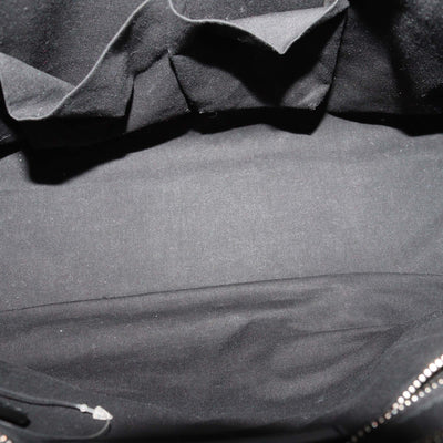 Balenciaga Black/Green Matte Leather and Patent Classic City Bag