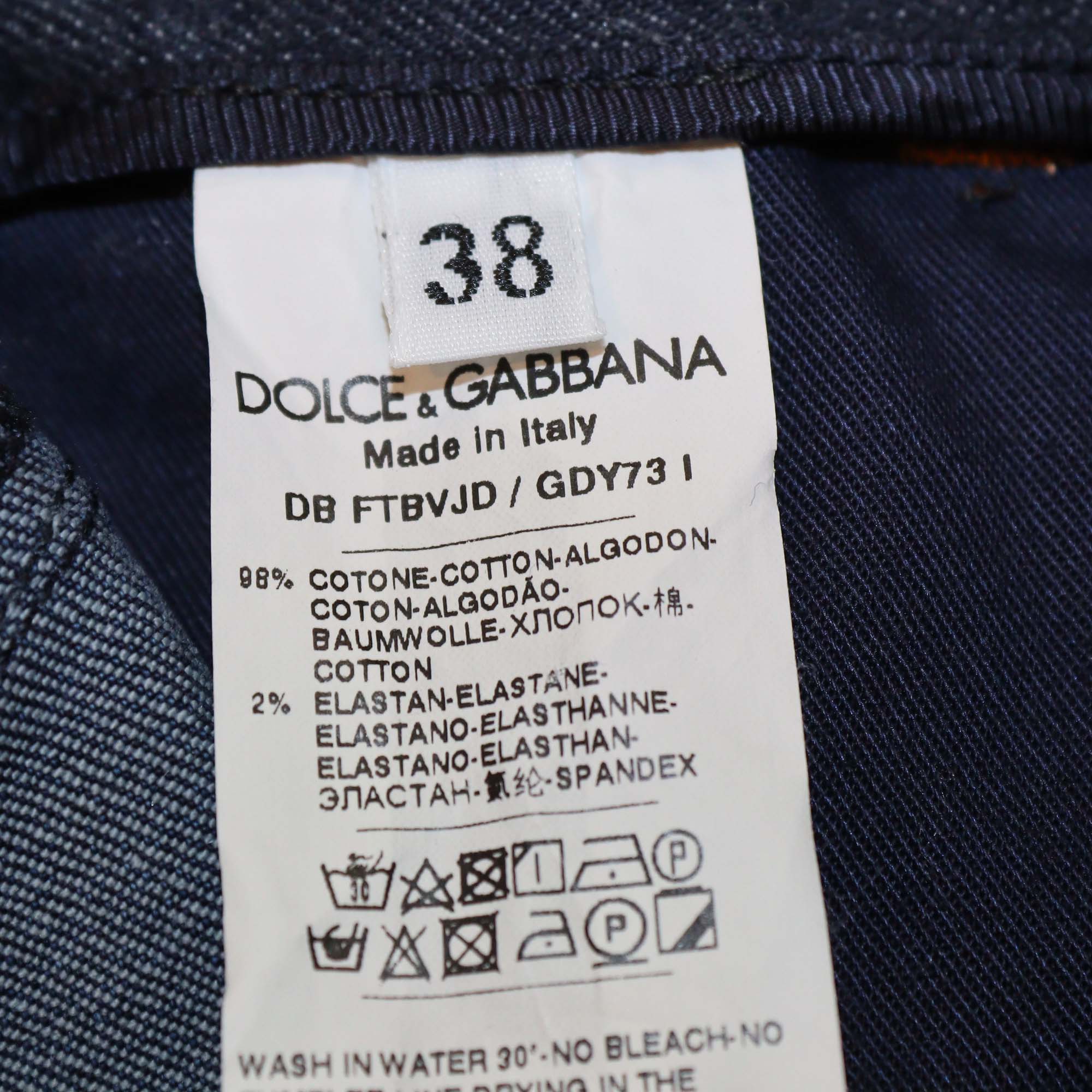 Dolce & Gabbana Multicolor Denim Patchwork Short
