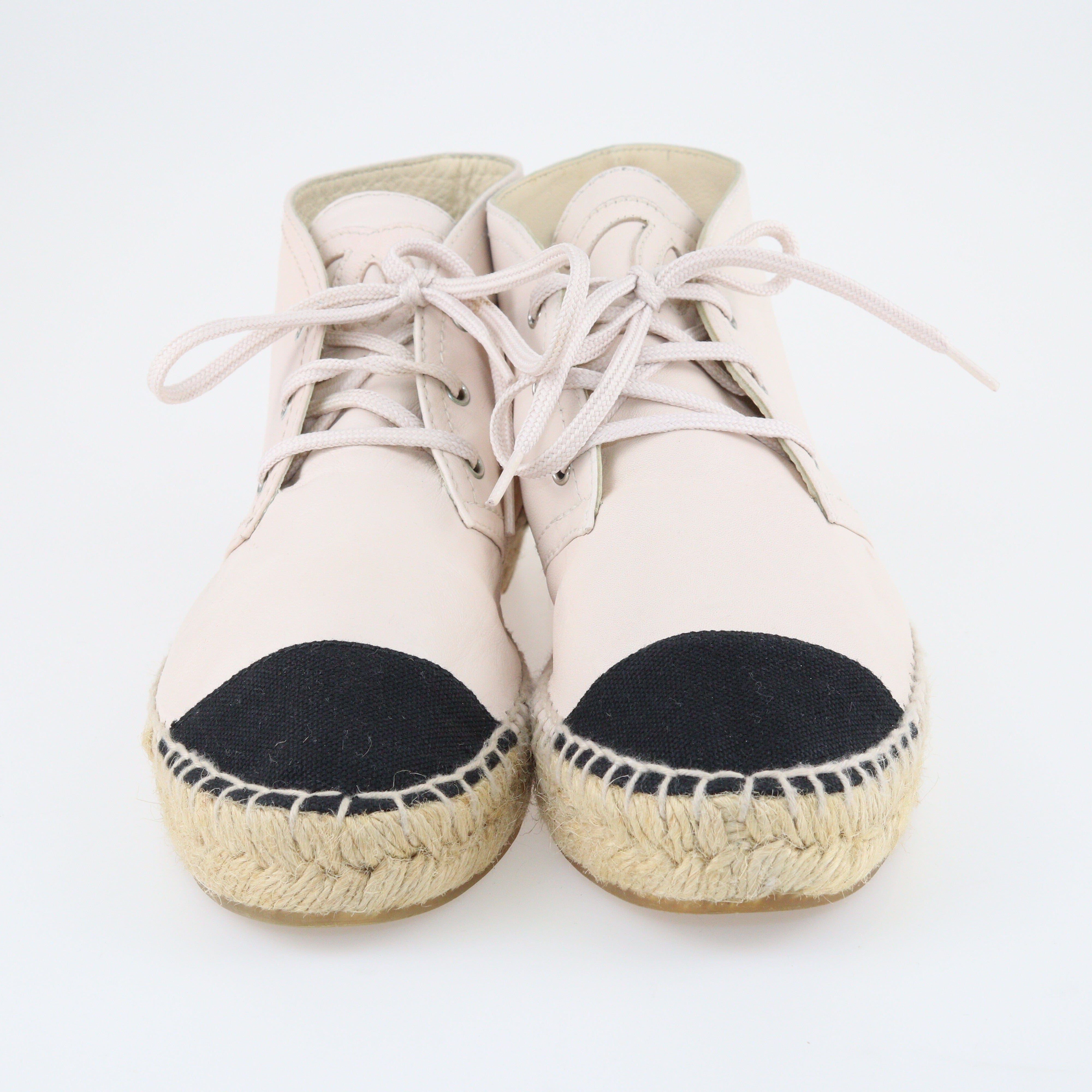 Chanel high hot sale top espadrilles