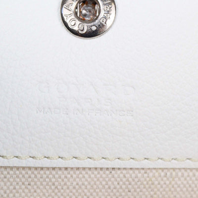 Goyard White Goyardine Coated Canvas Saint Louis GM Tote