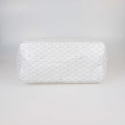 Goyard White Goyardine Coated Canvas Saint Louis GM Tote