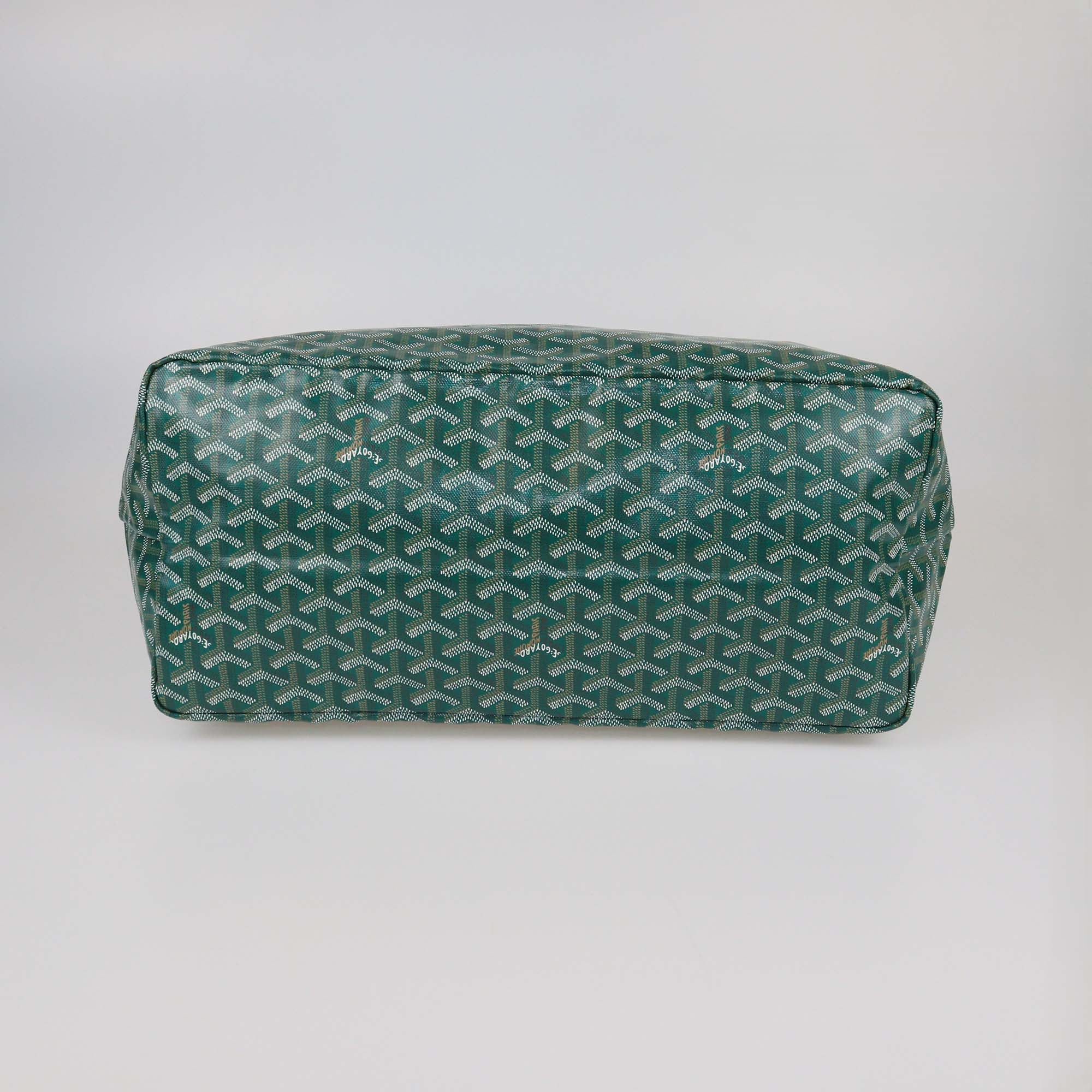 Goyard Green Goyardine Coated Canvas Saint Louis GM Tote