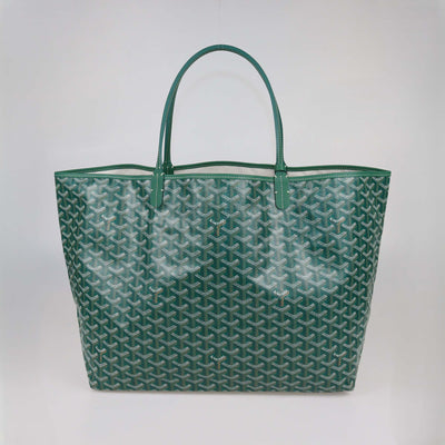 Goyard Green Goyardine Coated Canvas Saint Louis GM Tote